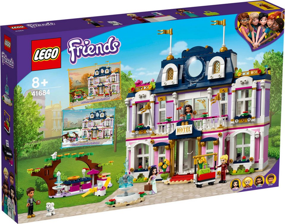 LEGO® LEGO® Friends: 41684 - Heartlake City Hotel - EOL 2022 Konstruktionsspielsteine, (Set)