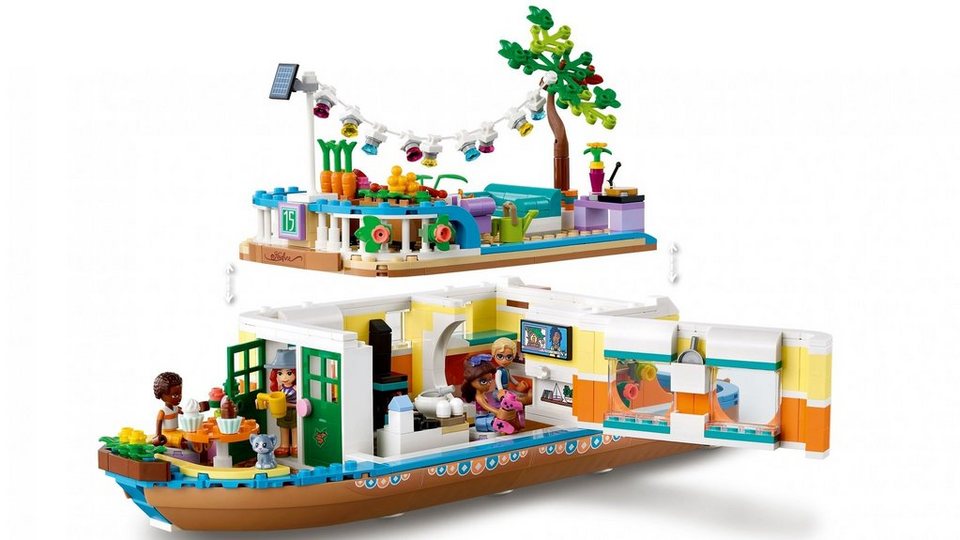 LEGO® LEGO® Friends 41702 Hausboot Konstruktionsspielsteine, (737 St)