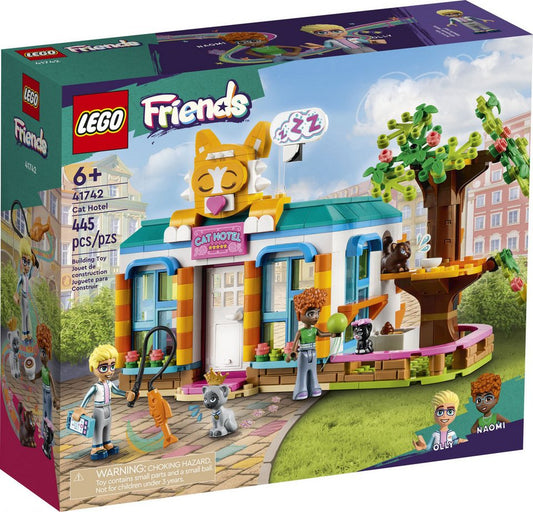 LEGO® LEGO® Friends 41742 Katzenhotel Konstruktionsspielsteine, (445 St)