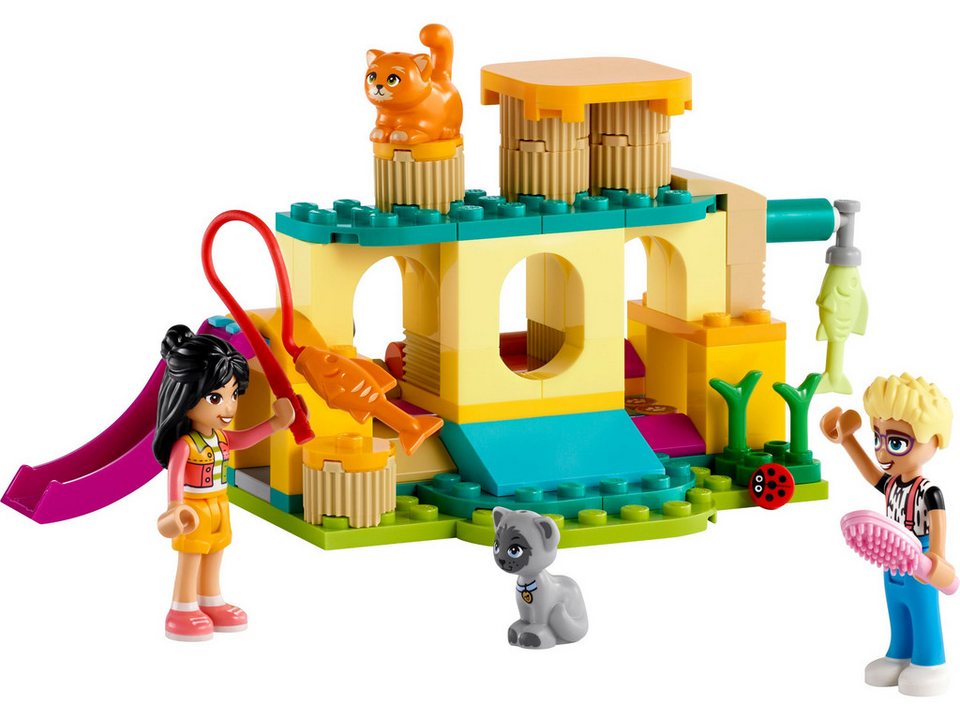 LEGO® LEGO® Friends 42612 Abenteuer auf dem Katzenspielplatz Konstruktionsspielsteine, (87 St)