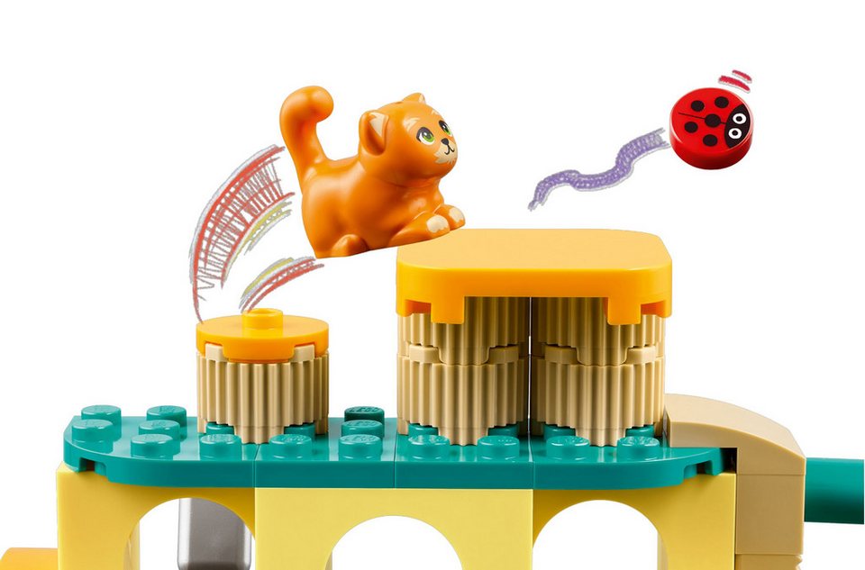 LEGO® LEGO® Friends 42612 Abenteuer auf dem Katzenspielplatz Konstruktionsspielsteine, (87 St)