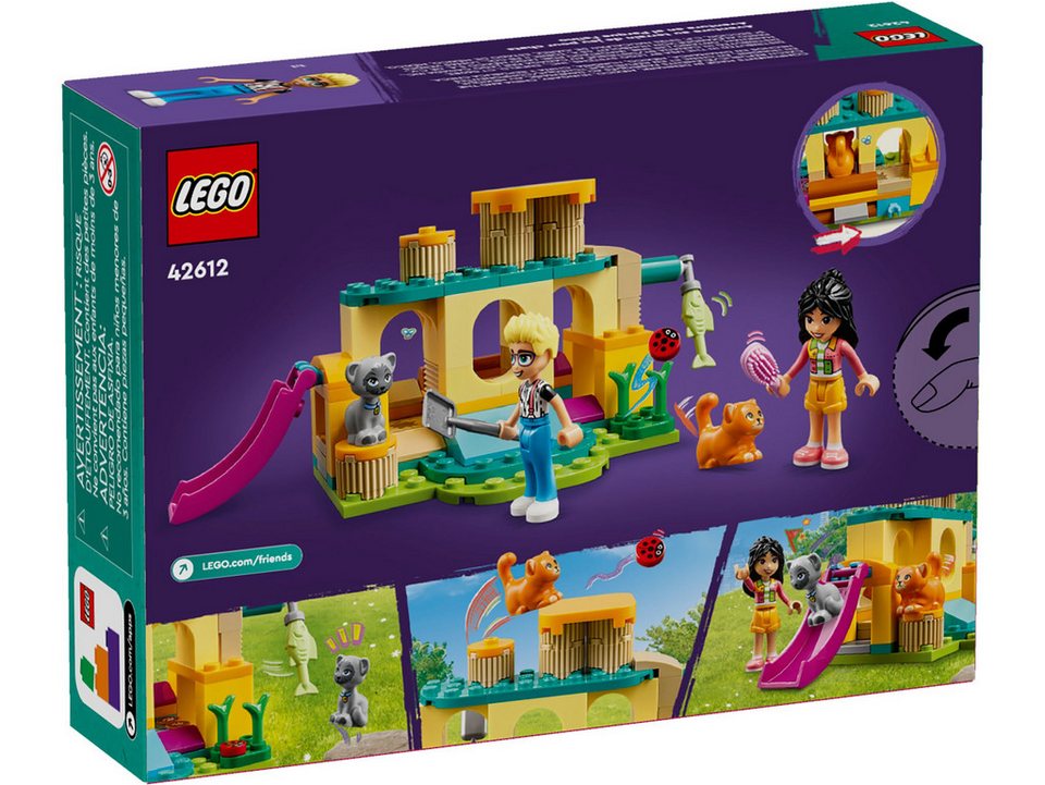 LEGO® LEGO® Friends 42612 Abenteuer auf dem Katzenspielplatz Konstruktionsspielsteine, (87 St)