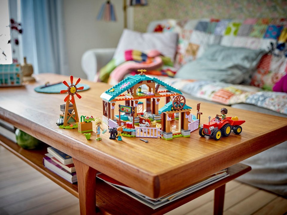 LEGO® LEGO® Friends 42617 Auffangstation für Farmtiere Konstruktionsspielsteine, (489 St)