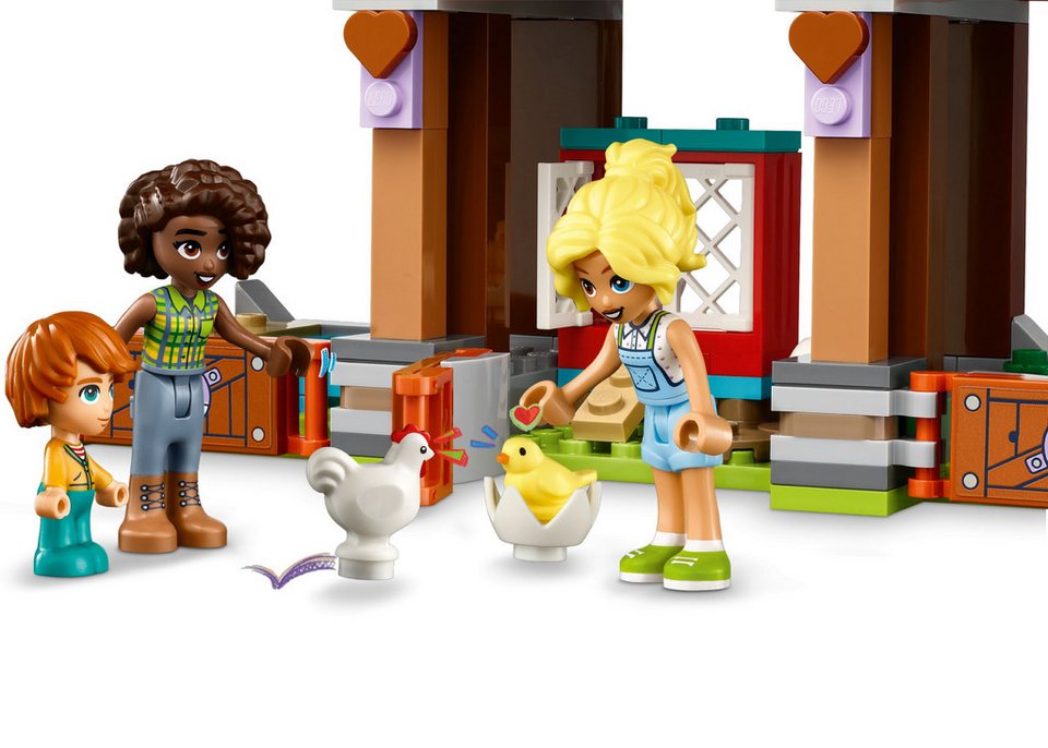 LEGO® LEGO® Friends 42617 Auffangstation für Farmtiere Konstruktionsspielsteine, (489 St)