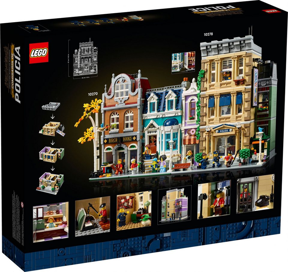 LEGO® LEGO® Icons Creator Expert Polizeistation - 10278 NEU! Teile 2923x Spielbausteine, (Bausteine, 2923 St., Kreativ-Set), Made in Europe