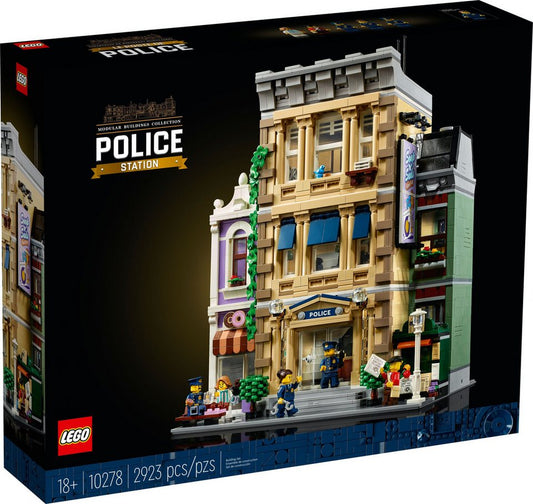 LEGO® LEGO® Icons Creator Expert Polizeistation - 10278 NEU! Teile 2923x Spielbausteine, (Bausteine, 2923 St., Kreativ-Set), Made in Europe