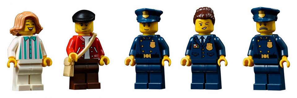 LEGO® LEGO® Icons Creator Expert Polizeistation - 10278 NEU! Teile 2923x Spielbausteine, (Bausteine, 2923 St., Kreativ-Set), Made in Europe