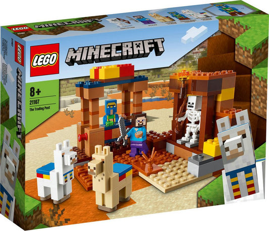 LEGO® LEGO® Minecraft: 21167 - Der Handelsplatz - EOL 2022 Konstruktionsspielsteine, (Set)
