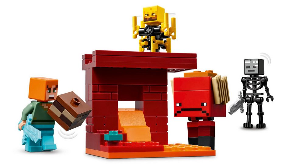 LEGO® LEGO® Minecraft Das Lava-Duell im Nether - 21266 NEU! Teile 99x Spielbausteine, (Bausteine, 99 St., Kreativ-Set), Made in Europe