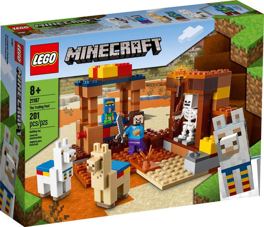 LEGO® LEGO® Minecraft Der Handelsplatz - 21167 NEU! Teile 201x Spielbausteine, (Bausteine, 201 St., Kreativ-Set), Made in Europe