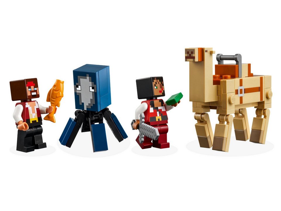 LEGO® LEGO® Minecraft Die Piratenschiffreise - 21259 NEU! Teile 166x Spielbausteine, (Bausteine, 166 St., Kreativ-Set), Made in Europe