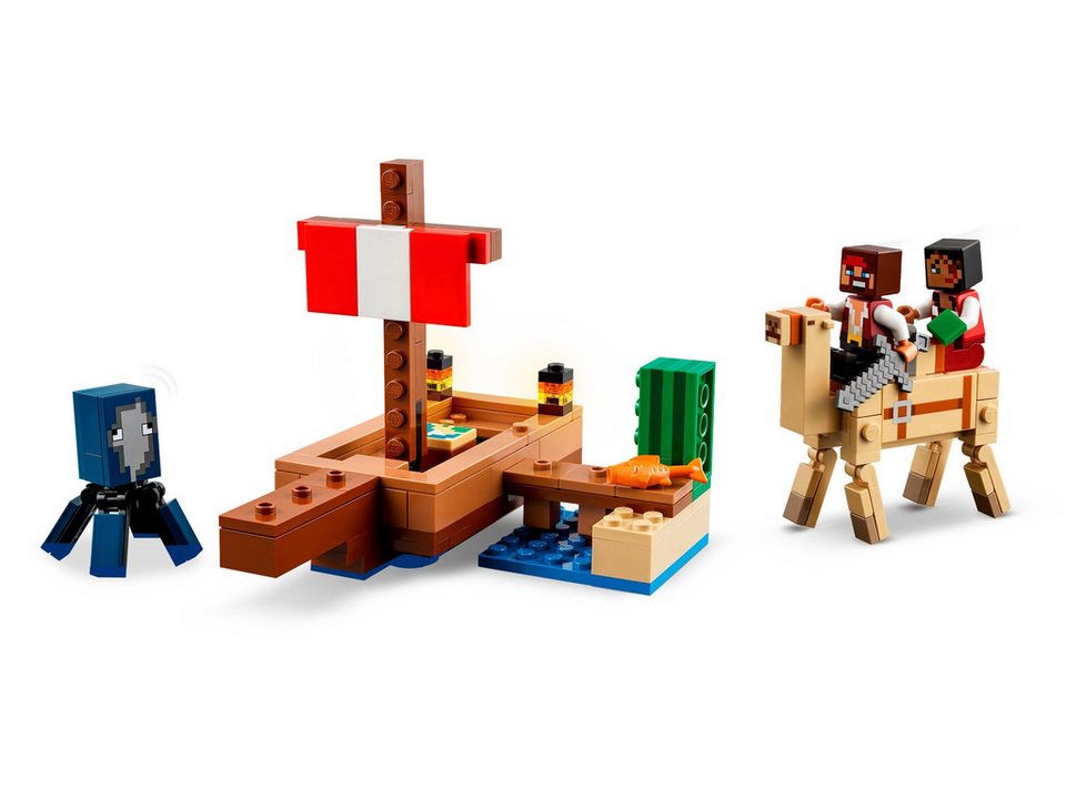 LEGO® LEGO® Minecraft Die Piratenschiffreise - 21259 NEU! Teile 166x Spielbausteine, (Bausteine, 166 St., Kreativ-Set), Made in Europe