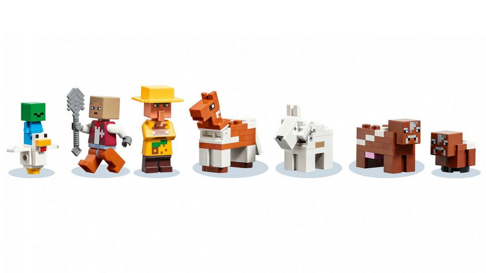 LEGO® LEGO® Minecraft Die rote Scheune - 21187 NEU! Teile 799x Spielbausteine, (Bausteine, 799 St., Kreativ-Set), Made in Europe
