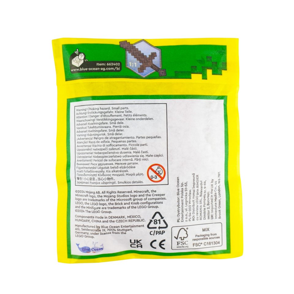 LEGO® LEGO® Minecraft® Nether-Held mit Schreiter - 662402 Menge 1x Spielbausteine, (Bausteine, 1 St., Kreativ-Set), Made in Europe