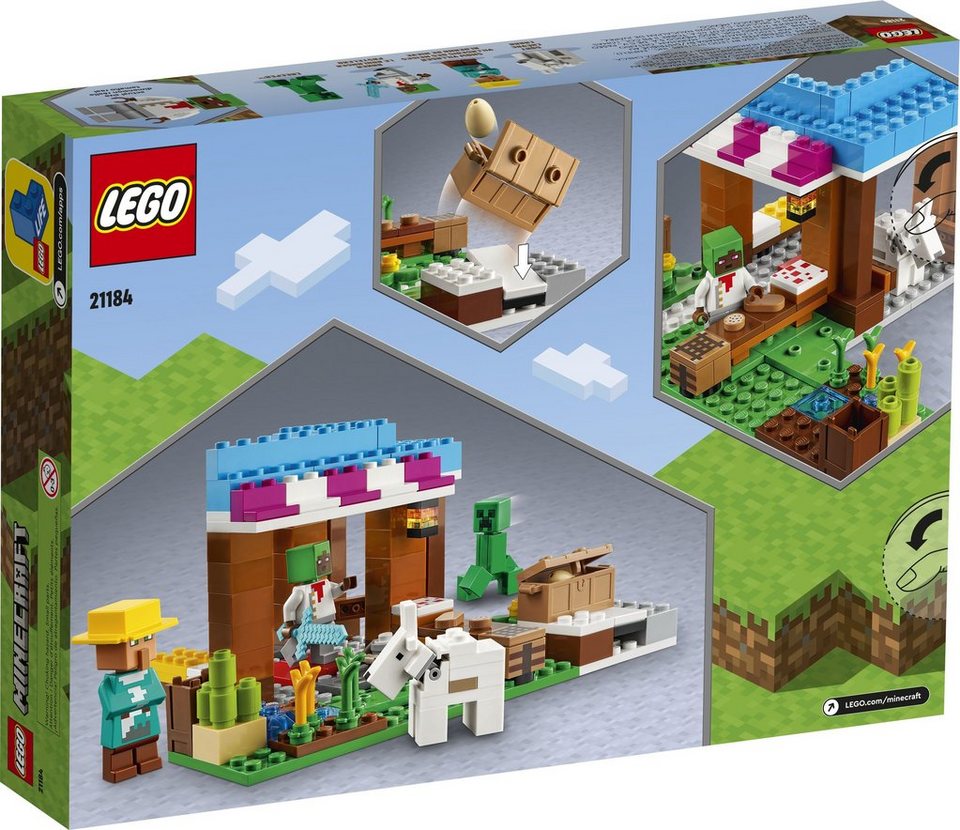 LEGO® LEGO® Minecraft™ 21184 Die Bäckerei Konstruktionsspielsteine, (154 St)