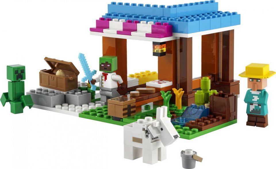 LEGO® LEGO® Minecraft™ 21184 Die Bäckerei Konstruktionsspielsteine, (154 St)