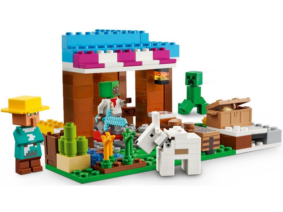 LEGO® LEGO® Minecraft™ 21184 Die Bäckerei Konstruktionsspielsteine, (154 St)