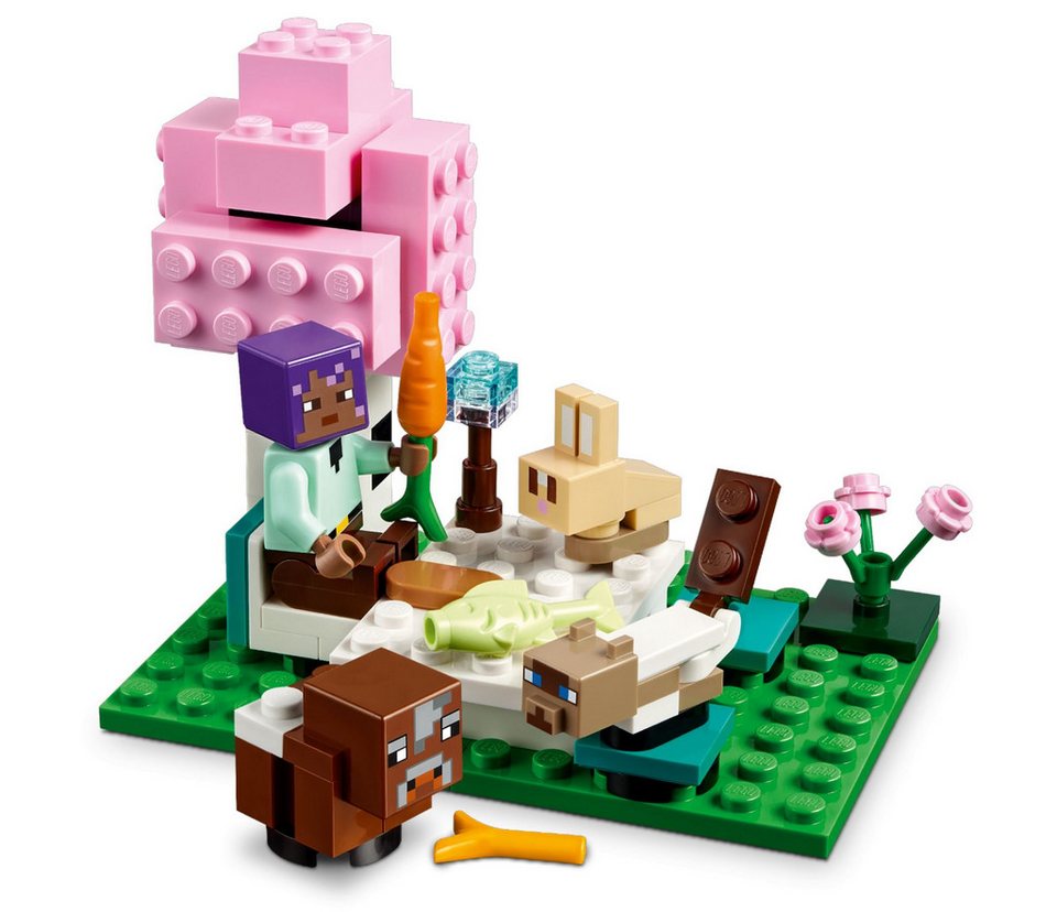 LEGO® LEGO® Minecraft™ 21253 Das Tierheim Konstruktionsspielsteine, (206 St)