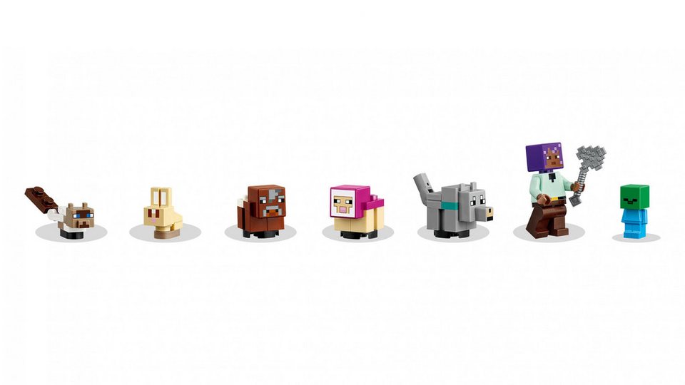 LEGO® LEGO® Minecraft™ 21253 Das Tierheim Konstruktionsspielsteine, (206 St)