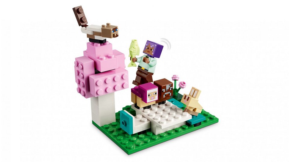 LEGO® LEGO® Minecraft™ 21253 Das Tierheim Konstruktionsspielsteine, (206 St)
