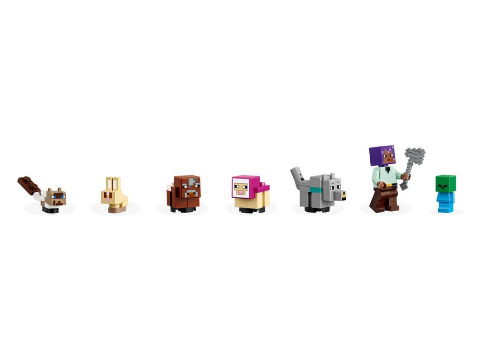 LEGO® LEGO® Minecraft™ 21253 Das Tierheim Konstruktionsspielsteine, (206 St)