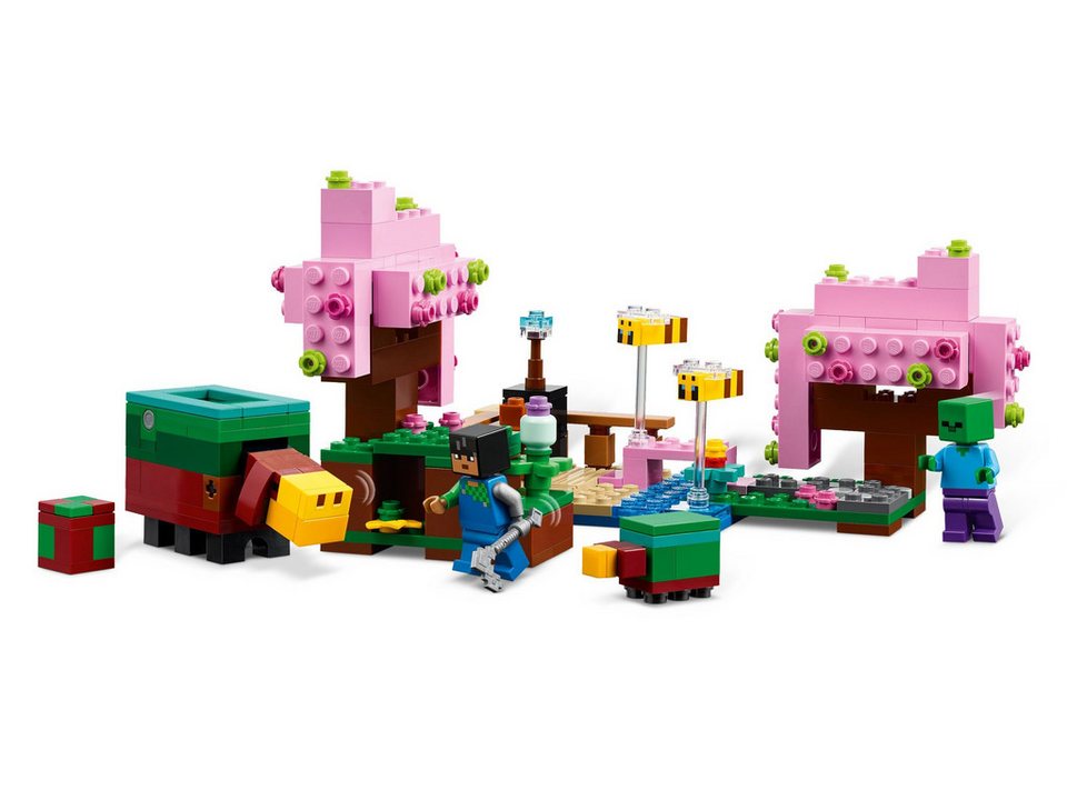 LEGO® LEGO® Minecraft™ 21260 Der Kirschblütengarten Konstruktionsspielsteine, (304 St)