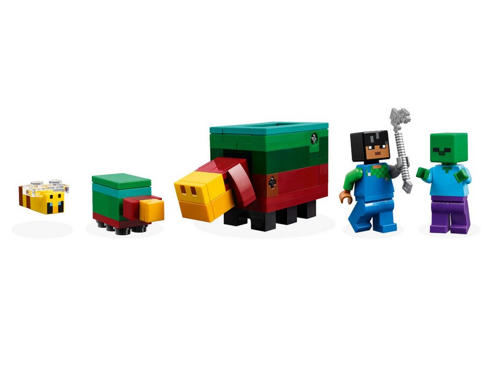 LEGO® LEGO® Minecraft™ 21260 Der Kirschblütengarten Konstruktionsspielsteine, (304 St)
