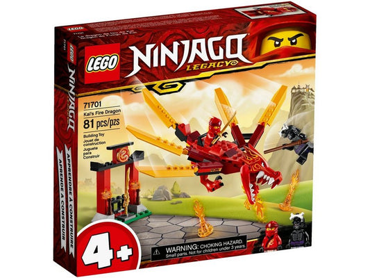 LEGO® LEGO® Ninjago 71701 Kais Feuerdrache Konstruktionsspielsteine, (81 St)