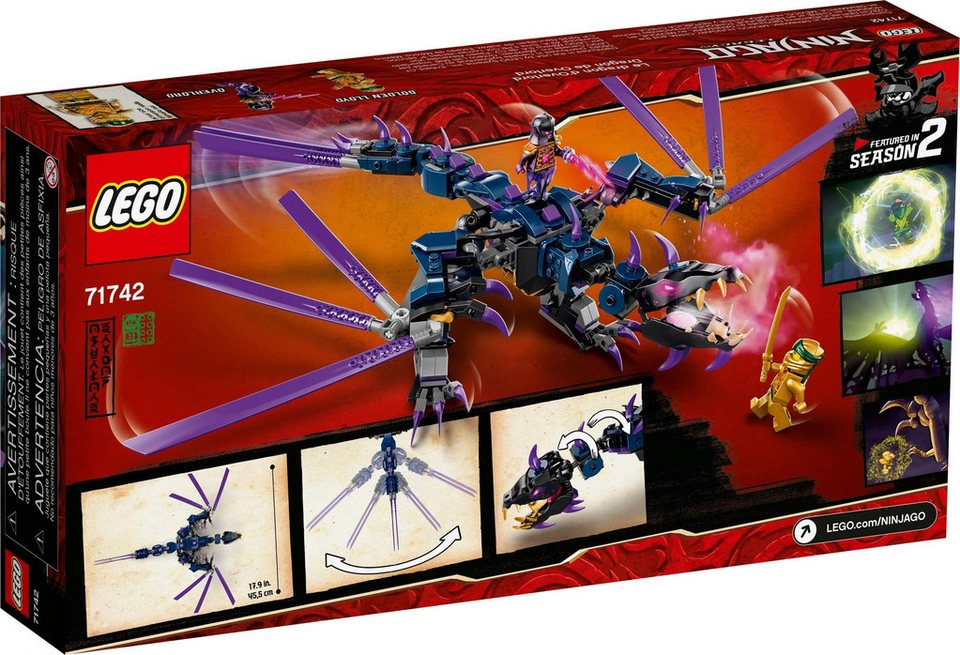 LEGO® LEGO® Ninjago 71742 Der Drache des Overlord - 372 Teile Spielbausteine