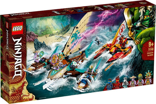 LEGO® LEGO® Ninjago: 71748 - Duell der Katamarane - EOL 2022 Konstruktionsspielsteine, (Set)