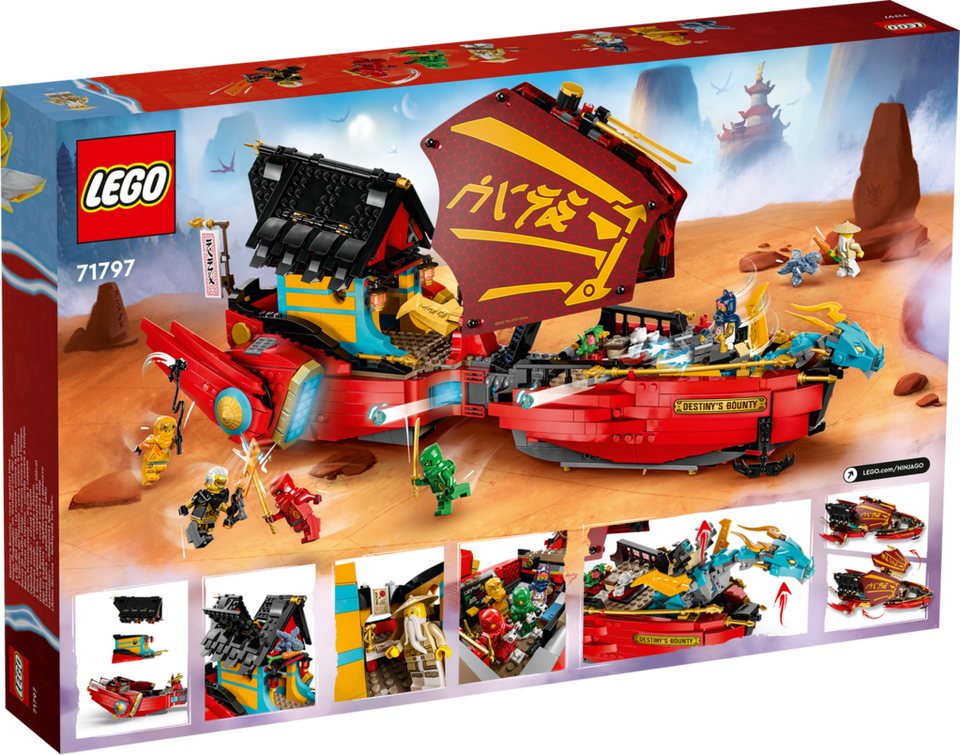 LEGO® LEGO® Ninjago: 71797 - Ninja-Flugsegler im Wettlauf mit der Zeit Konstruktionsspielsteine, (Set)