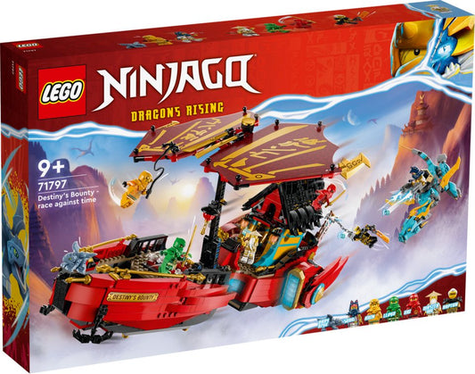 LEGO® LEGO® Ninjago: 71797 - Ninja-Flugsegler im Wettlauf mit der Zeit Konstruktionsspielsteine, (Set)