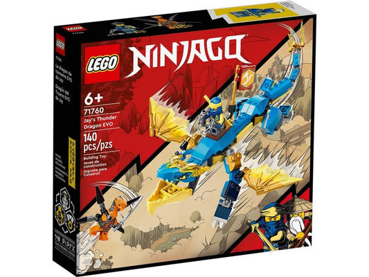 LEGO® LEGO® NINJAGO® 71760 Jays Donnerdrache EVO Konstruktionsspielsteine, (140 St)