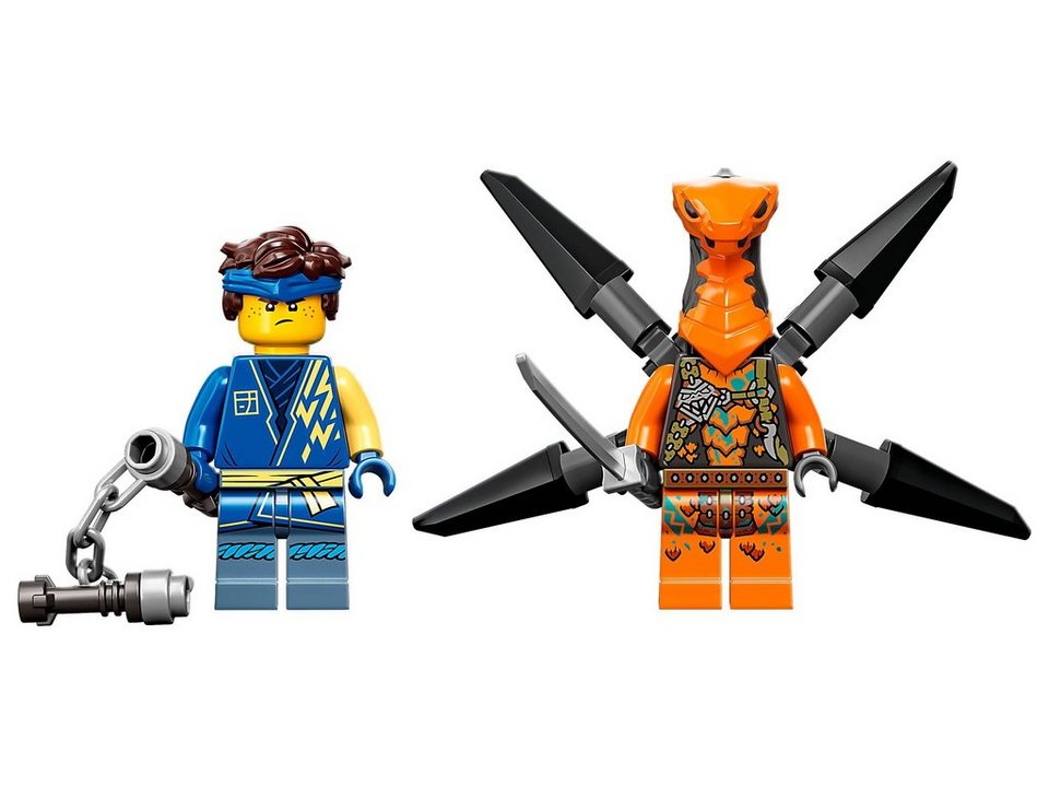 LEGO® LEGO® NINJAGO® 71760 Jays Donnerdrache EVO Konstruktionsspielsteine, (140 St)