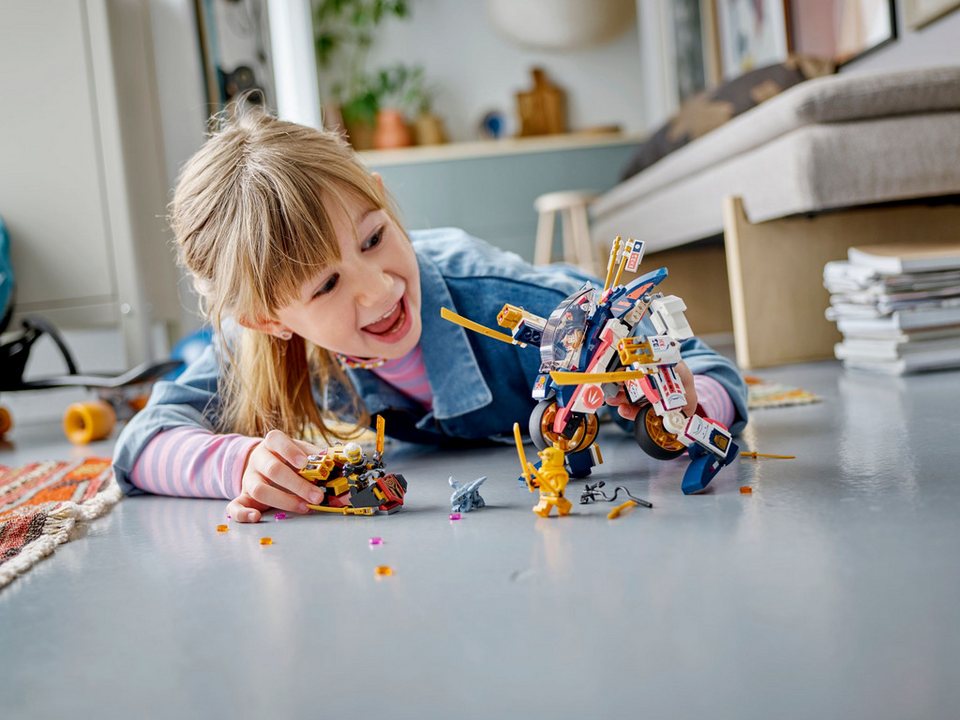 LEGO® LEGO® NINJAGO® 71792 Soras Mech-Bike Konstruktionsspielsteine, (384 St)