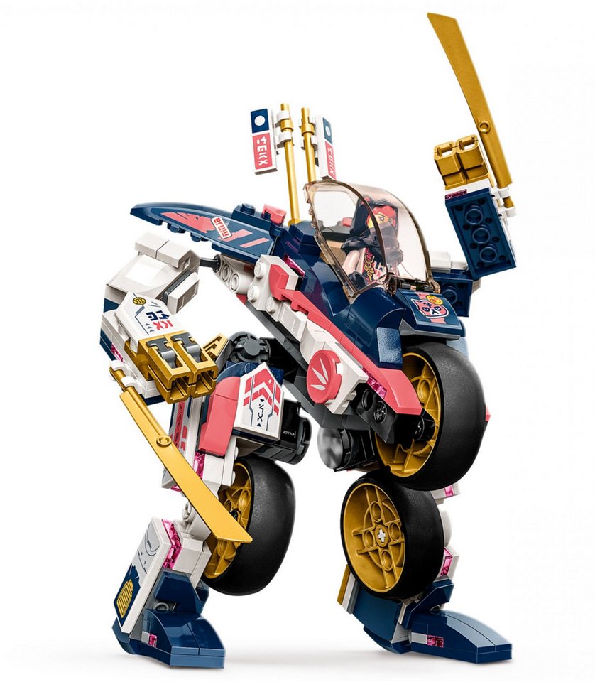 LEGO® LEGO® NINJAGO® 71792 Soras Mech-Bike Konstruktionsspielsteine, (384 St)