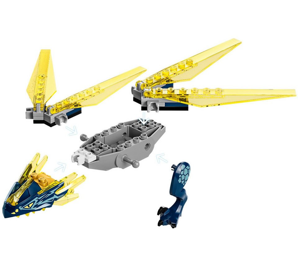 LEGO® LEGO® NINJAGO® 71798 Duell zwischen Nya und Arins Babydrachen Konstruktionsspielsteine, (157 St)