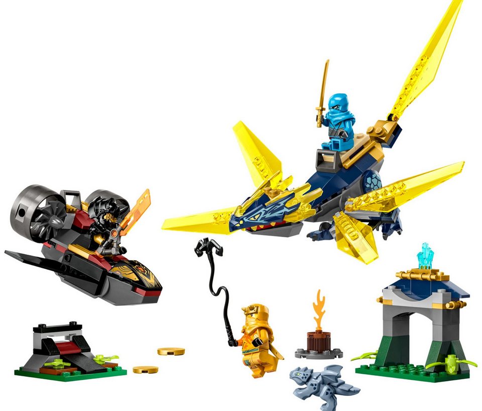 LEGO® LEGO® NINJAGO® 71798 Duell zwischen Nya und Arins Babydrachen Konstruktionsspielsteine, (157 St)