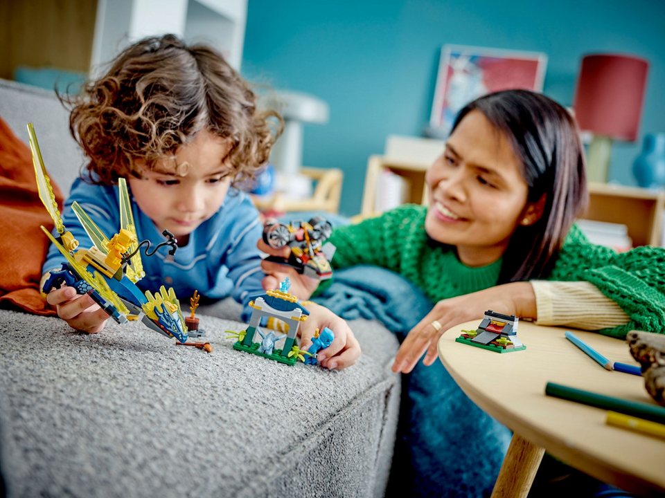 LEGO® LEGO® NINJAGO® 71798 Duell zwischen Nya und Arins Babydrachen Konstruktionsspielsteine, (157 St)