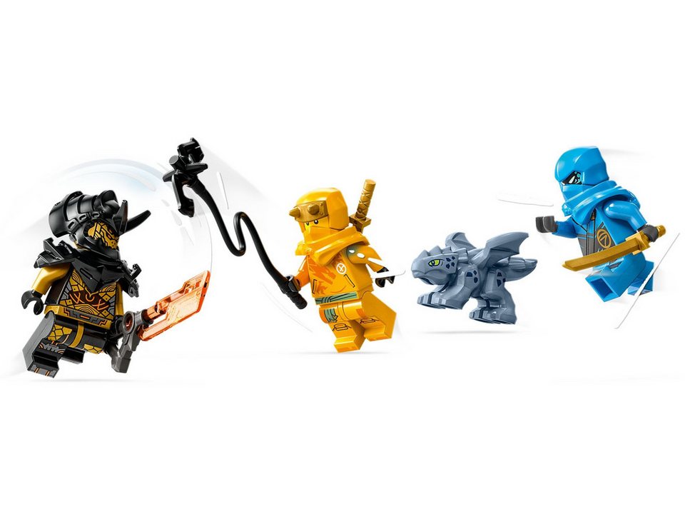LEGO® LEGO® NINJAGO® 71798 Duell zwischen Nya und Arins Babydrachen Konstruktionsspielsteine, (157 St)