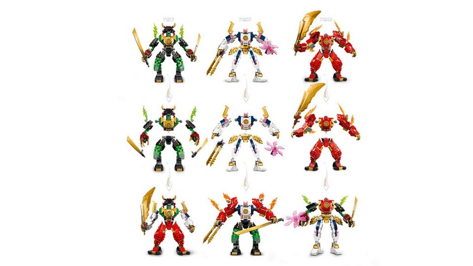 LEGO® LEGO® NINJAGO® 71817 Lloyds Elementarkraft-Mech Konstruktionsspielsteine, (253 St)