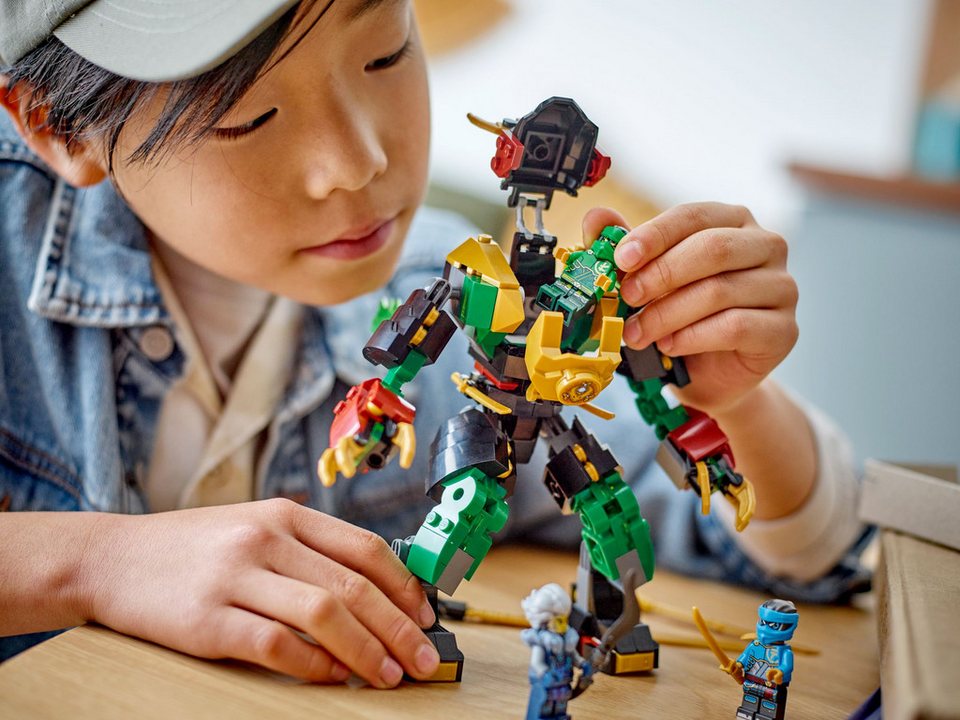 LEGO® LEGO® NINJAGO® 71817 Lloyds Elementarkraft-Mech Konstruktionsspielsteine, (253 St)