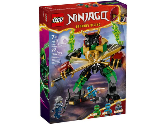 LEGO® LEGO® NINJAGO® 71817 Lloyds Elementarkraft-Mech Konstruktionsspielsteine, (253 St)
