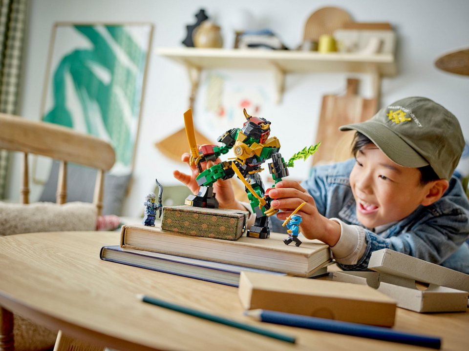 LEGO® LEGO® NINJAGO® 71817 Lloyds Elementarkraft-Mech Konstruktionsspielsteine, (253 St)