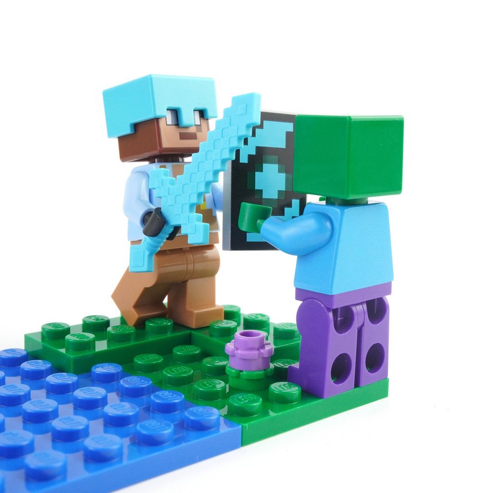 LEGO® LEGO® Original Minecraft Mix Bunt Gemischt NEU! Menge 250x Spielbausteine, (Bausteine, 250 St., Kreativ-Set), Made in Europe