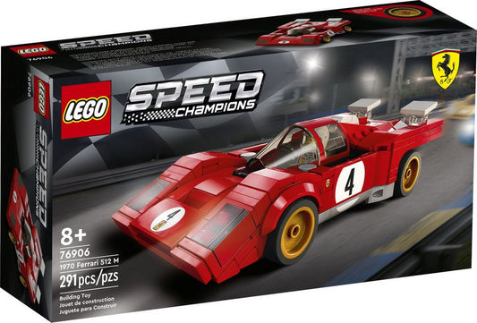 LEGO® LEGO® Speed Champions 1970 Ferrari 512 M - 76906 NEU! Teile 291x Spielbausteine, (Bausteine, 291 St., Kreativ-Set), Made in Europe