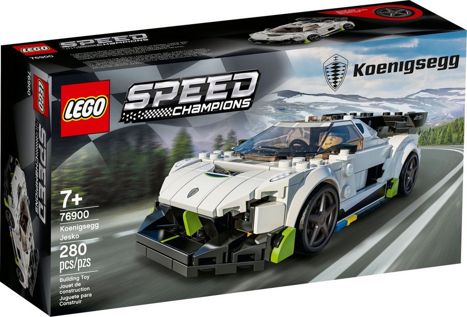 LEGO® LEGO® Speed Champions Koenigsegg Jesko - 76900 NEU! Teile 280x Spielbausteine, (Bausteine, 280 St., Kreativ-Set), Made in Europe