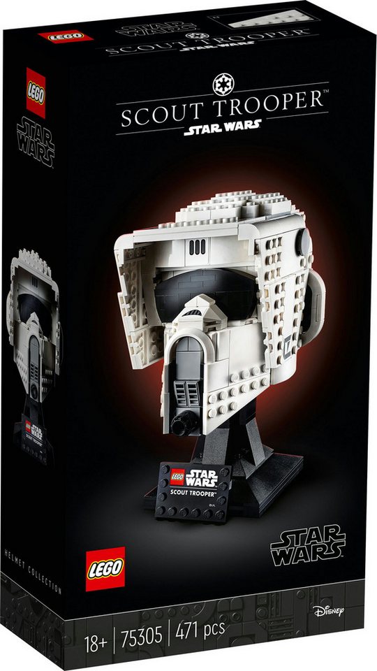 LEGO® LEGO® Star Wars: 75305 - Scout Trooper Helm - EOL 2022 Konstruktionsspielsteine, (Set)