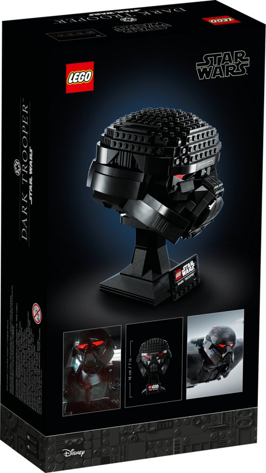 LEGO® LEGO® Star Wars: 75343 - Dark Trooper™ Helm - EOL 2023 Konstruktionsspielsteine, (Set)