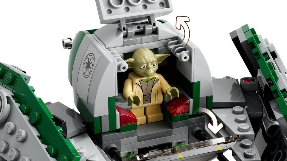 LEGO® LEGO® Star Wars™ 75360 Yodas Jedi Starfighter™ Konstruktionsspielsteine, (253 St)